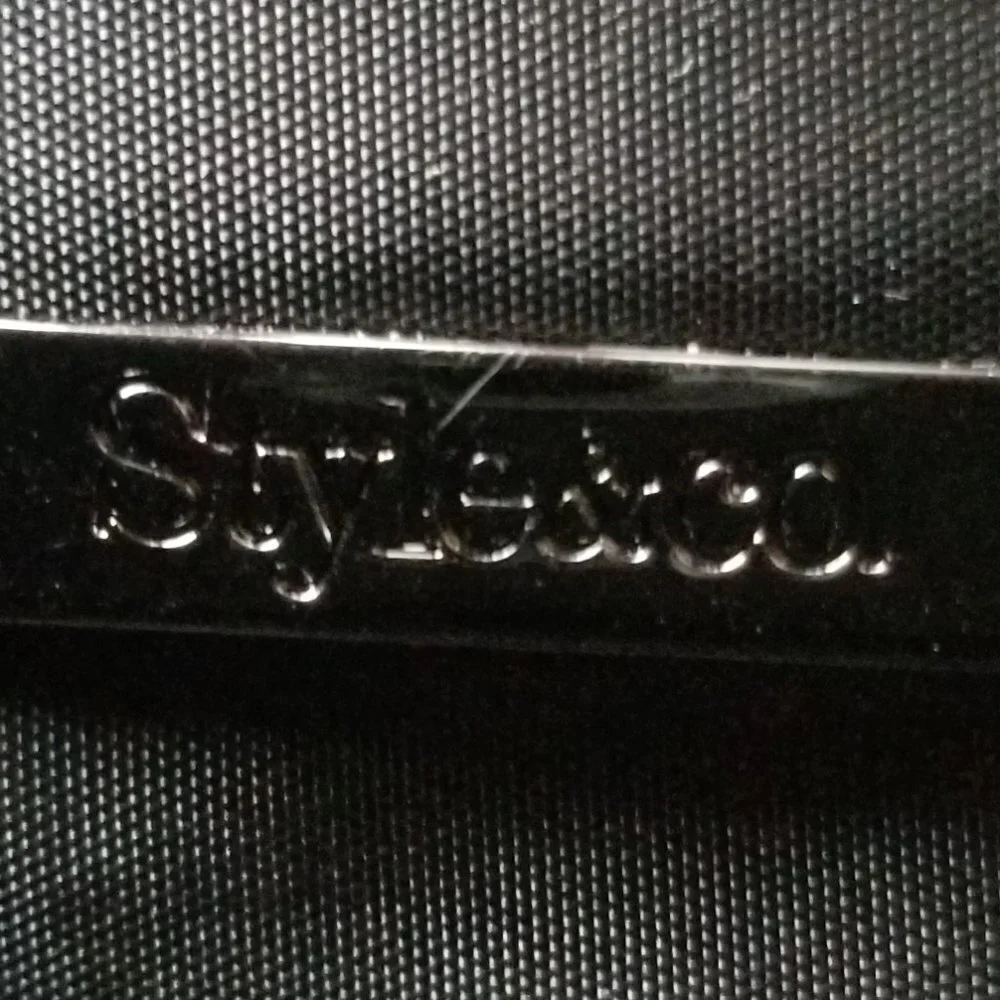 Style & Co Black & Silver Clutch Handbag Purse
